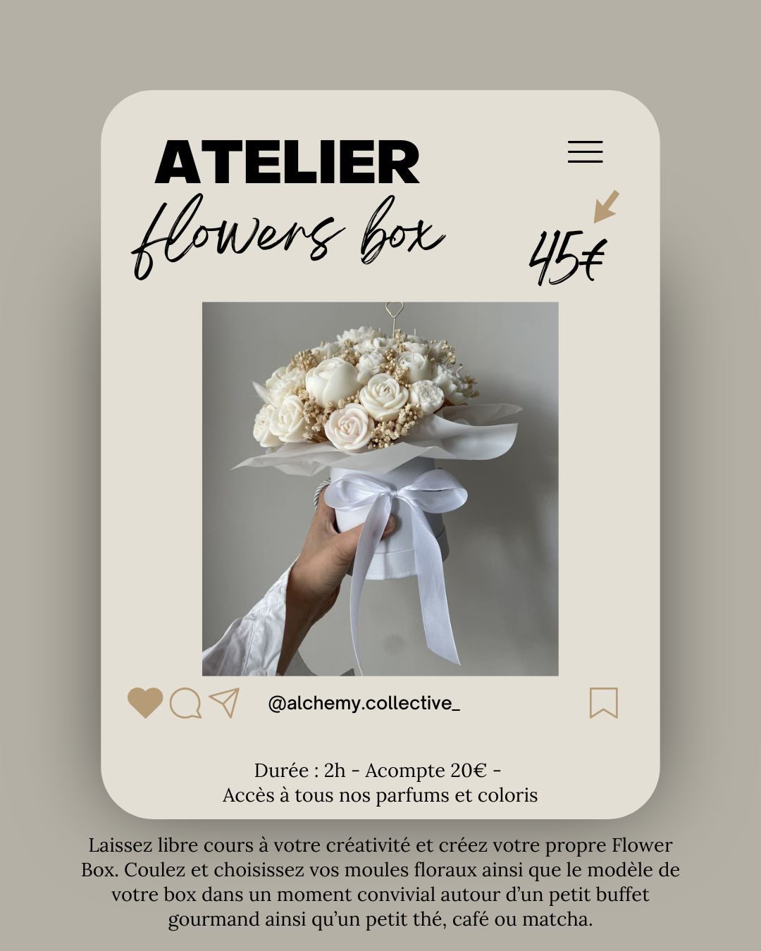 Atelier Flowers Box - 45€