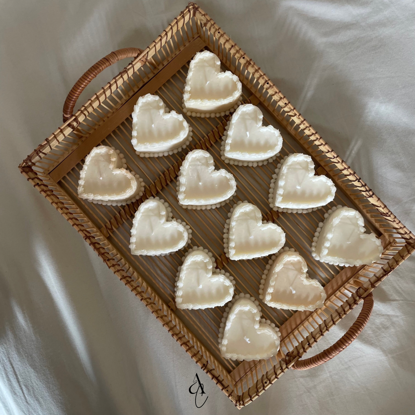 Creamy Heart Candle