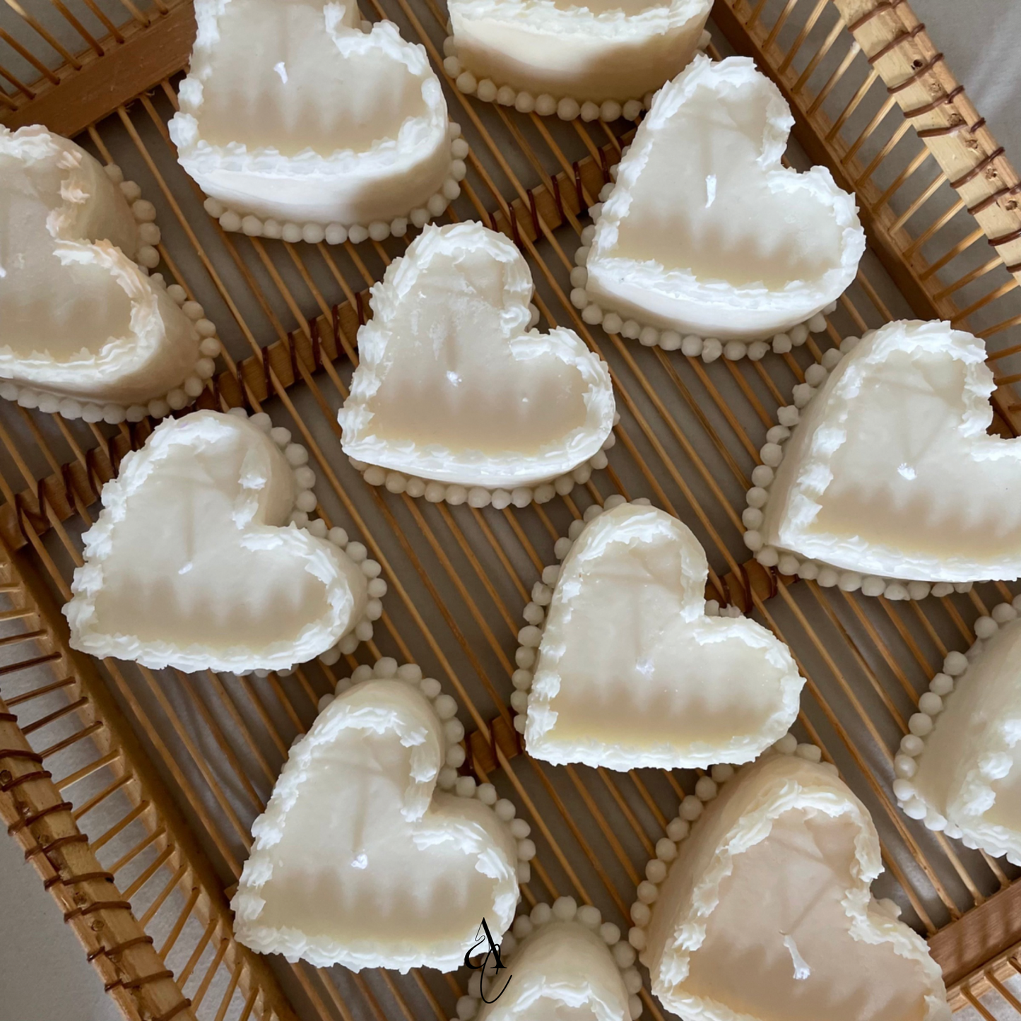 Creamy Heart Candle