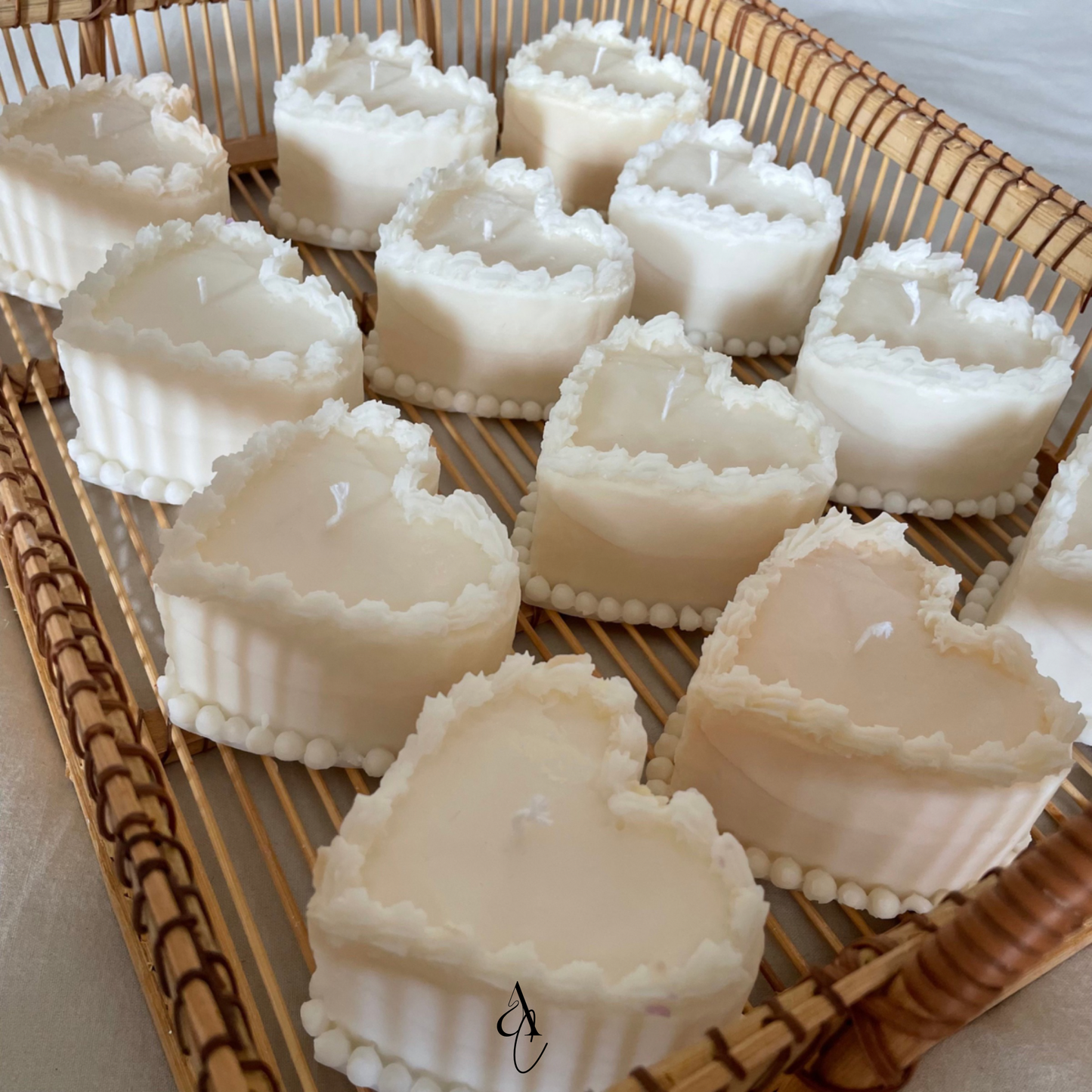 Creamy Heart Candle