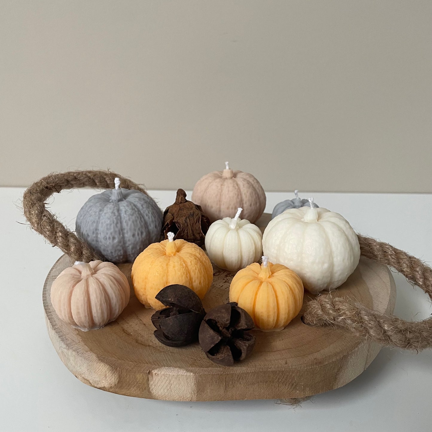Trio Textured Pumpkin