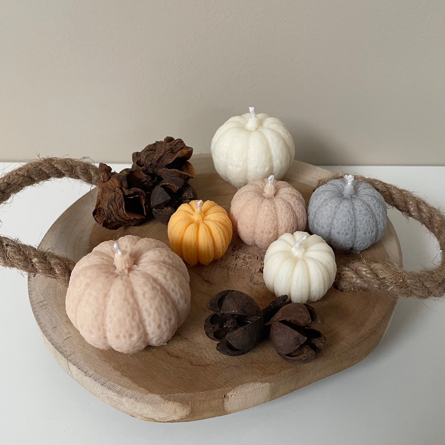 Trio Textured Pumpkin
