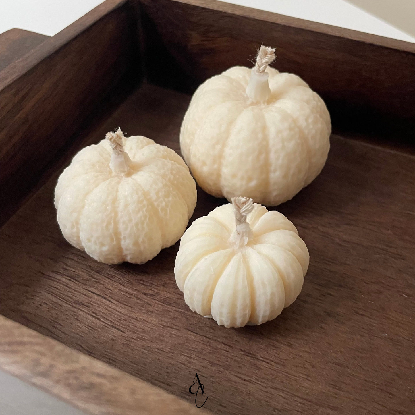 Trio Textured Pumpkin